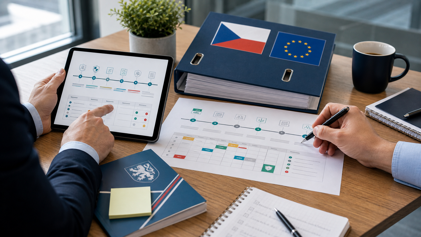 Dohledové centrum kybernetické bezpečnosti s analytiky a monitorovacími panely